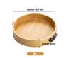 Round Storage Tray, Multiple Sizes with Metal Handles, Perfect for Food Drinks Coffee Tea, Cake, Cheese, Bread, Etc., Kitchen