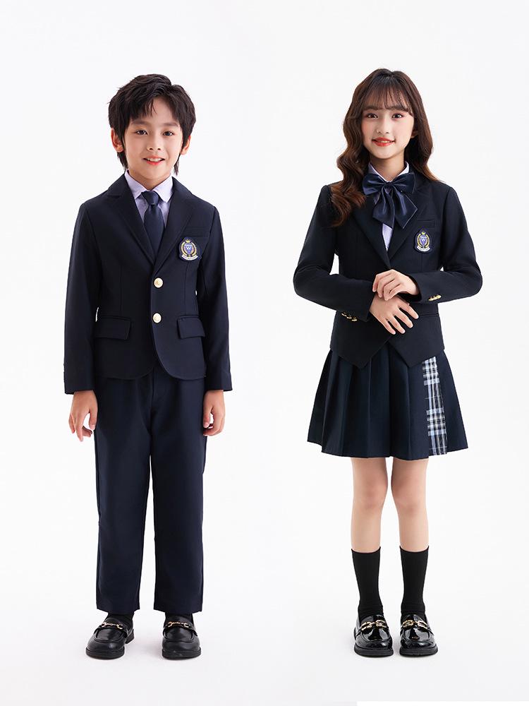 Детский осенне-зимний костюм: Комплект куртка с длинным рукавом и брюки для мальчиков и девочек - Школьная/детсадовская форма