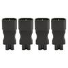 4pcs IEC320 C14 To IEC320 C5 Power Adapter Professional Copper Computer Power Adapter for PDU