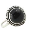 Silver Ring 'Heaven' Onyx - 13 Mm