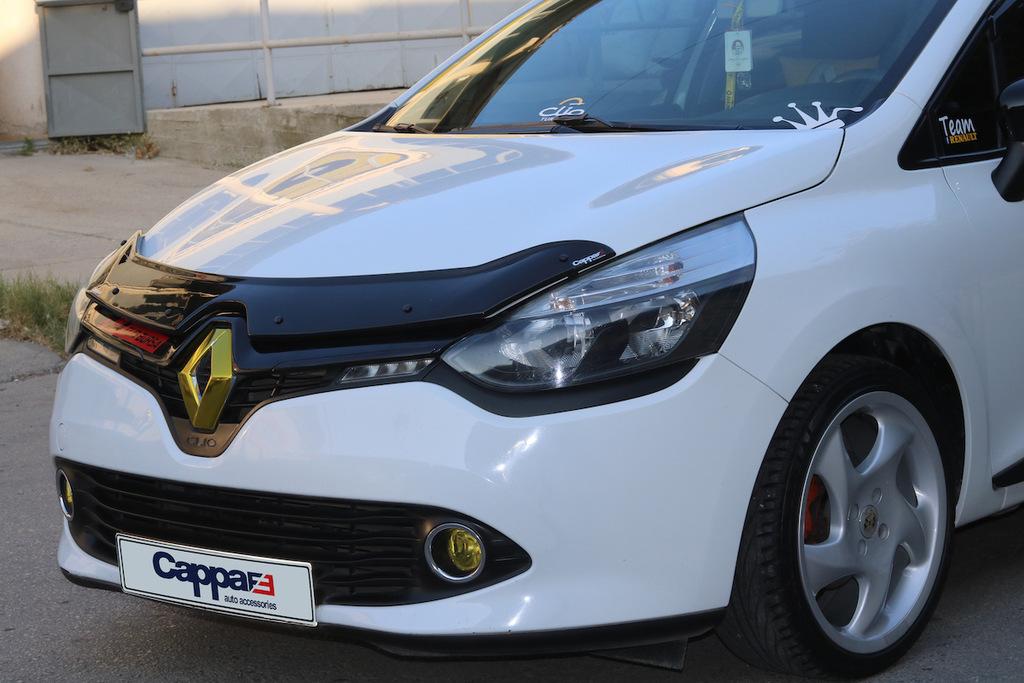 Дефлектор капота (EuroCap) для Renault Clio IV 2012-2019 гг