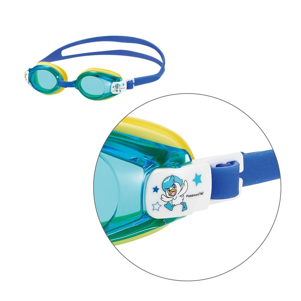 Japanese Swimming Goggles SKBL Sky Blue Pocket Monsters for Children Ages 3 To 8 [SWANS] SW-PK10 Anti-Fog