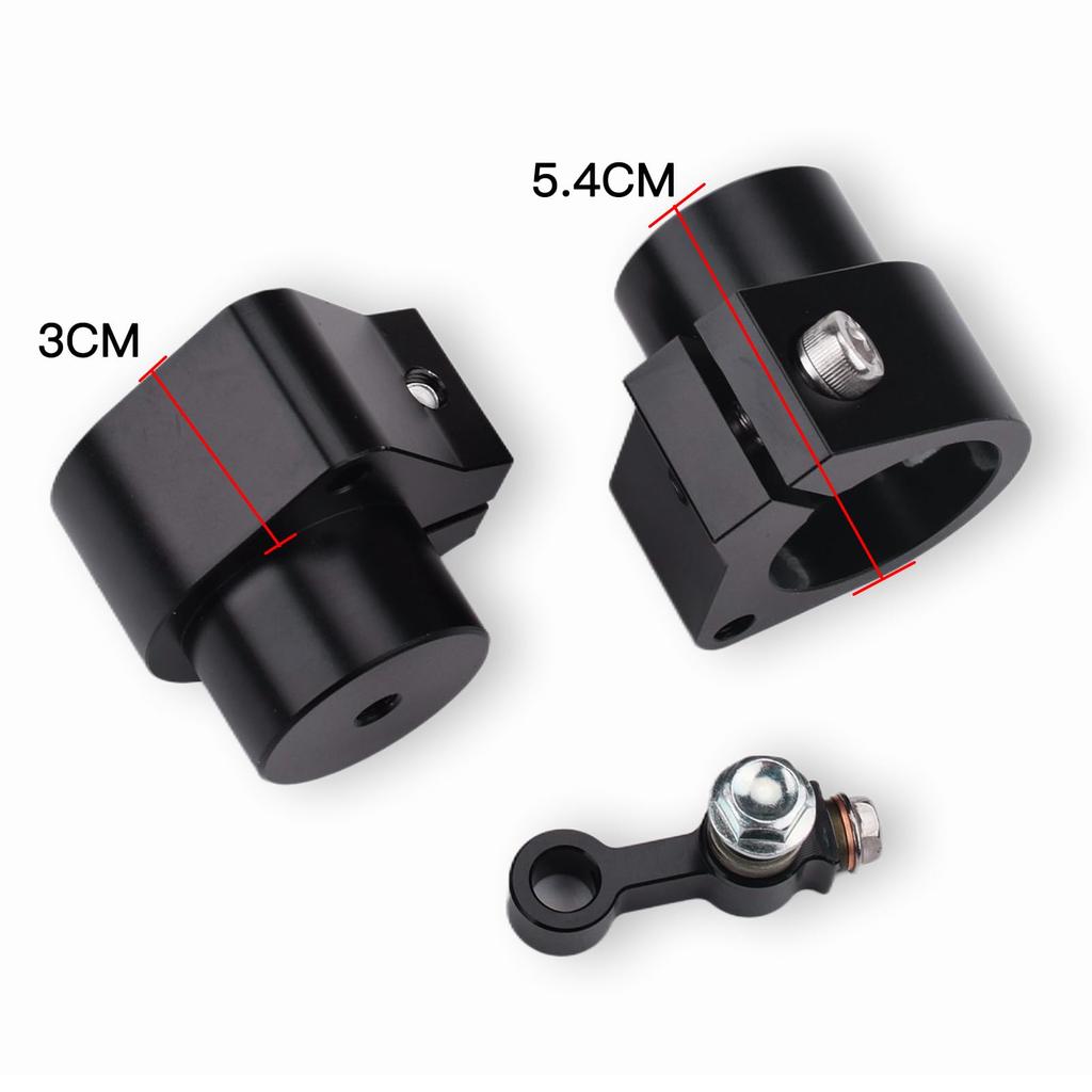 LEDISHUN Handlebar Risers for Kawasaki Ninja 400 and Ninja 250 Raising the Handlebars Approximately 30mm (2018-2025) (2019-2025),