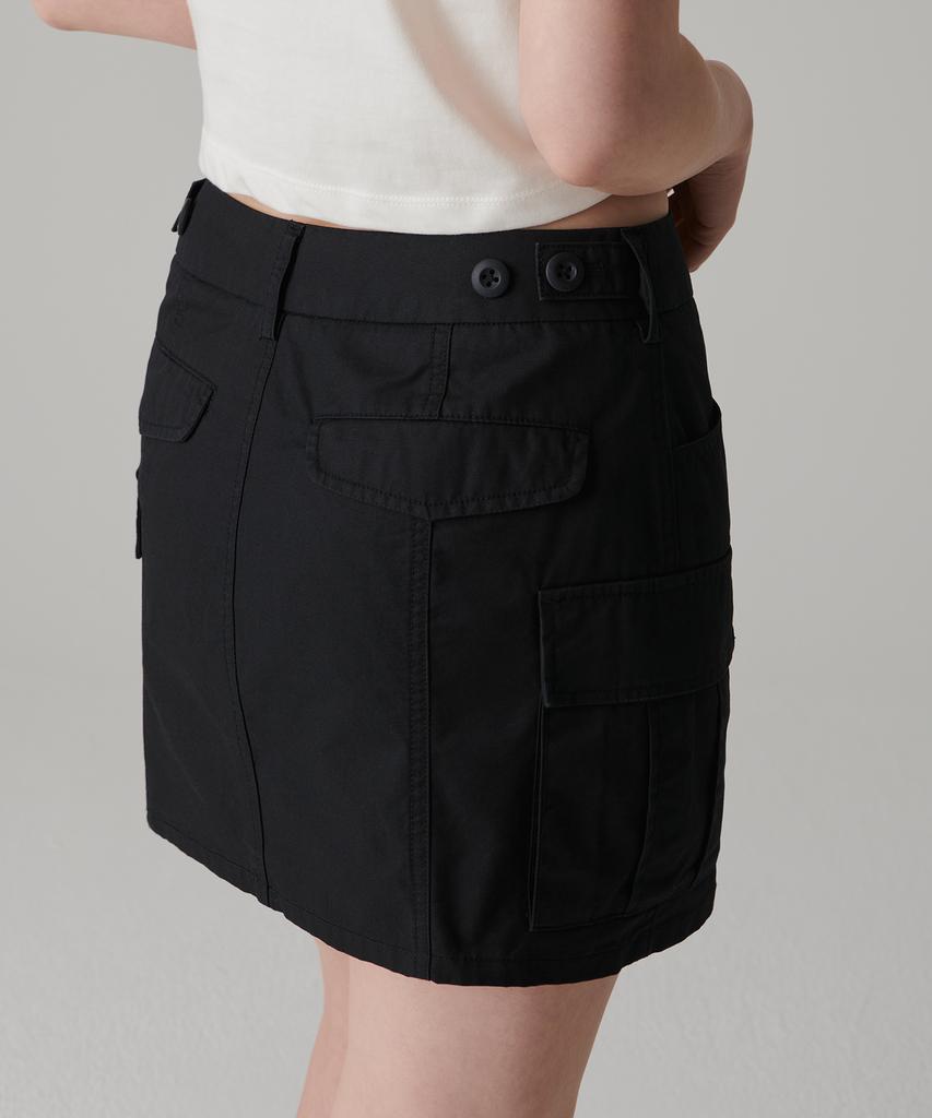 Musinsa Standard Woman Women'S Cargo Mini Skirt [Black]