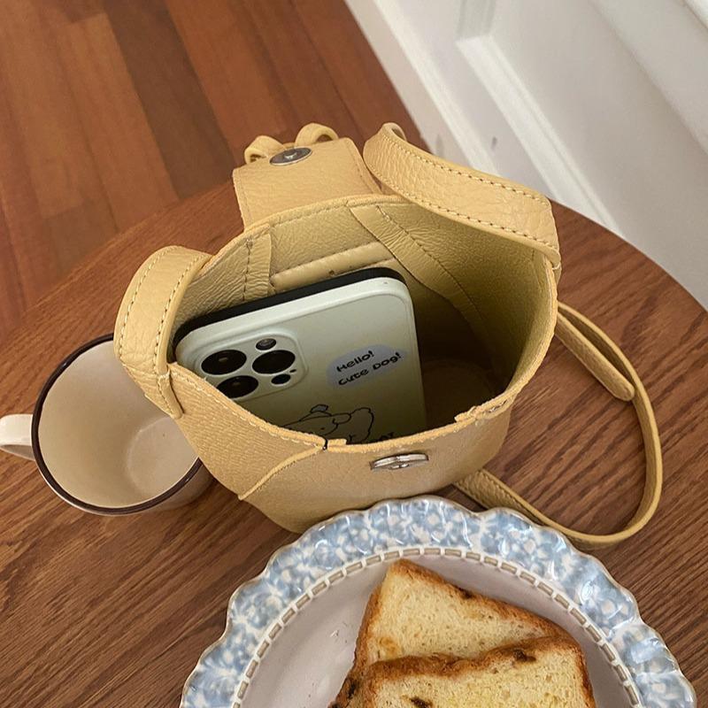 Новый стиль сумки для мобильного телефона для женщин, сумка через плечо, новый стиль, вертикальная сумка через плечо для покупок, симпатичная маленькая и легкая мини-сумка-ведро