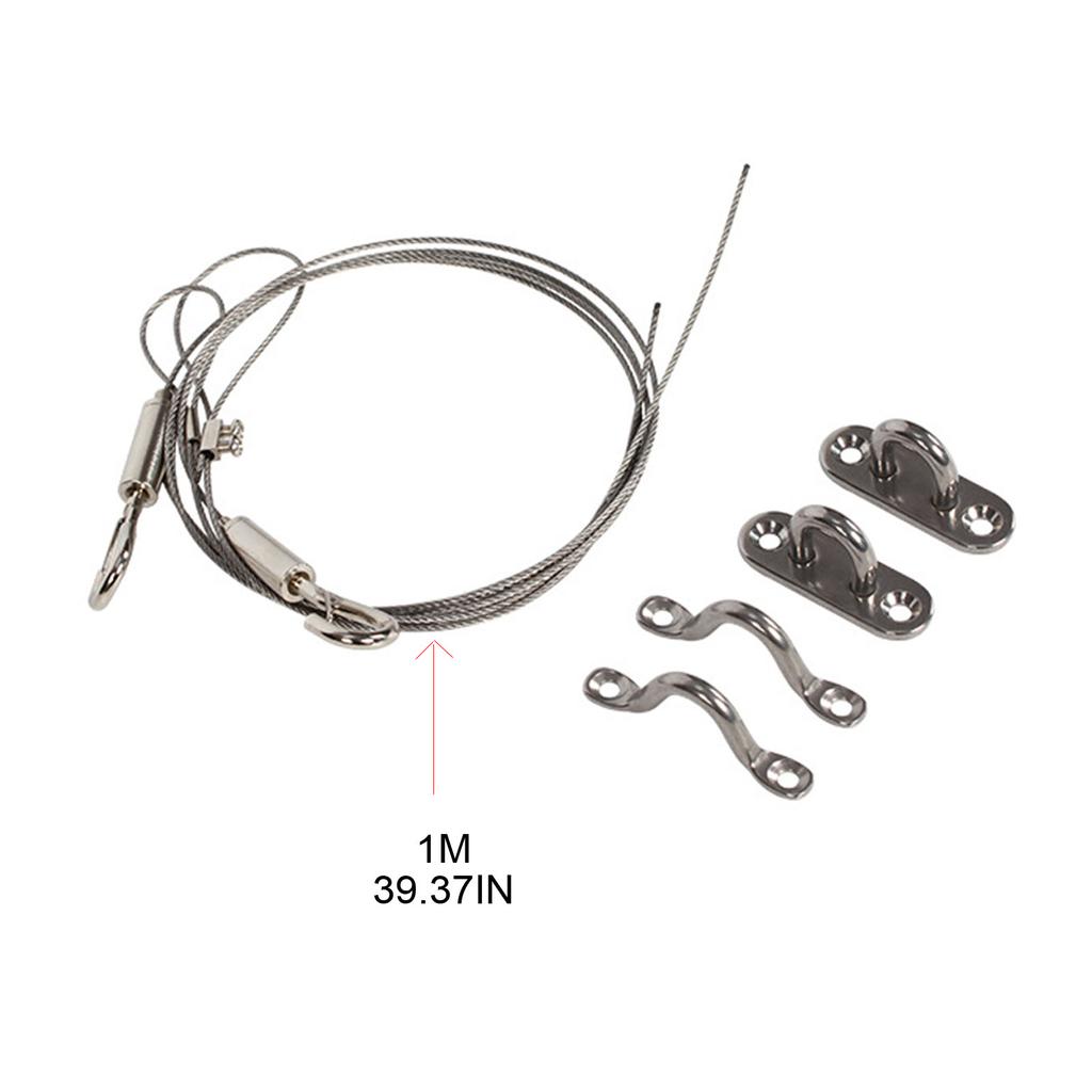 Аксессуары для каравана Веревка для открывания люка из нержавеющей стали 304 Регулируемая длина Для дома на колесах, автодома, кемпера