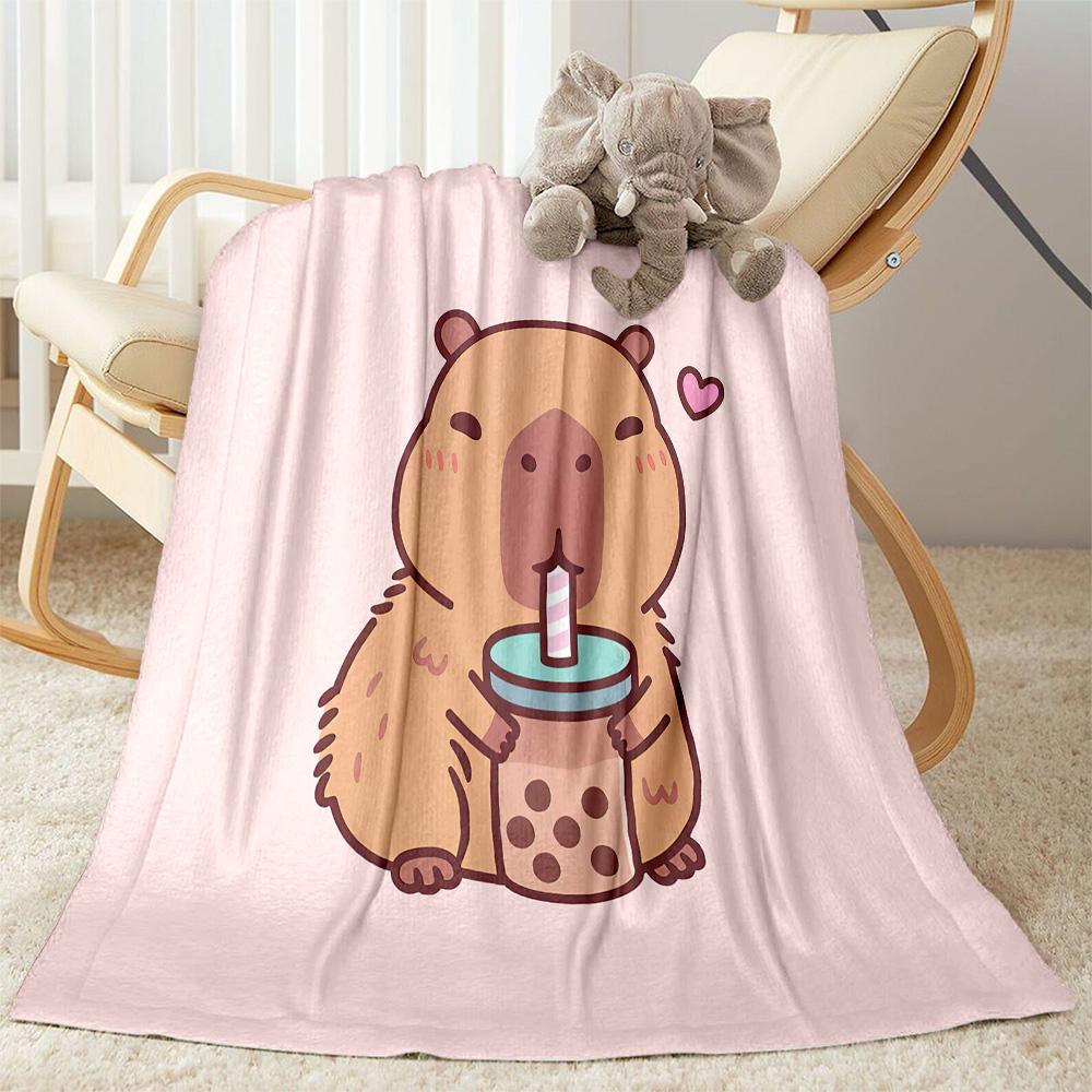 Panda Drinking Bubble Tea Blankets are suitable for living rooms, bedrooms, camping, and other places, making them an ideal choice for gifts.