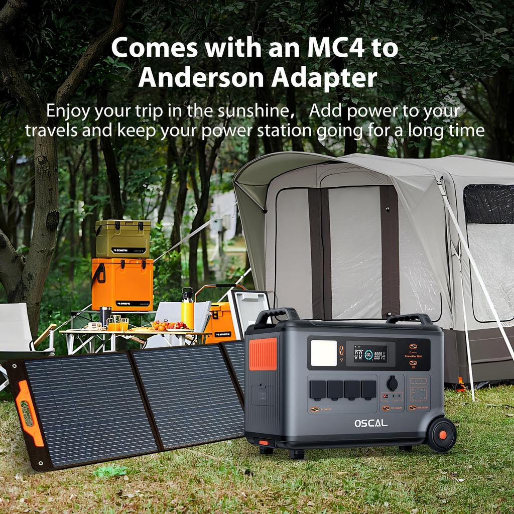 Oscal Дополнительный аккумулятор BP3600 3600 Вт·ч, аккумуляторы емкостью от 3600 Вт·ч до 57 600 Вт·ч с возможностью расширения для использования с PowerMax 3600 (не стоит в одиночестве)