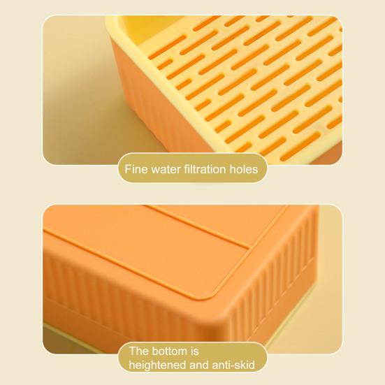 Кашпо для кошачьей травы со съемным дном, двухслойное контрастное цветное нескользящее основание, пластиковая подставка для кошачьих ростков, горшок для выращивания растений, садовые принадлежности