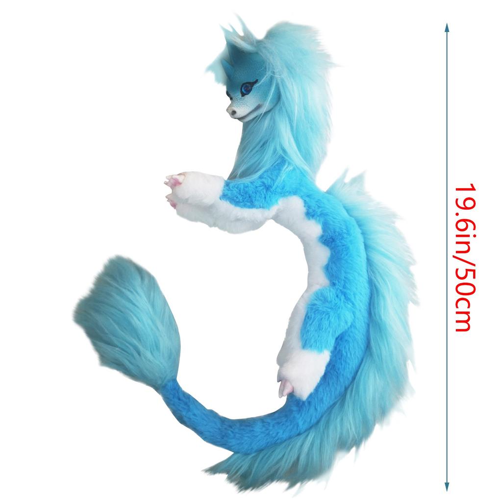 60cm Dragon Plush Doll Blue Dragon Kids Toy Doll For Children's Birthday Gifts Halloween Dolls