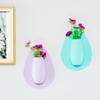 Wall Decorations Silicone Vase Self Adhesion Flower Container Creative Flower Pot  Home
