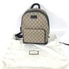 Gucci 429020 Рюкзак с логотипом GG Supreme Бежевый/Черный