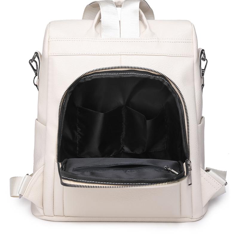 Кожаный рюкзак Женский противоугонный рюкзак Повседневная сумка через плечо Сумка унисекс