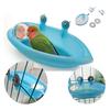 Ramidos Small Oval Bird Bathtub Pet Cage Accessories Toy With Bird Mirror