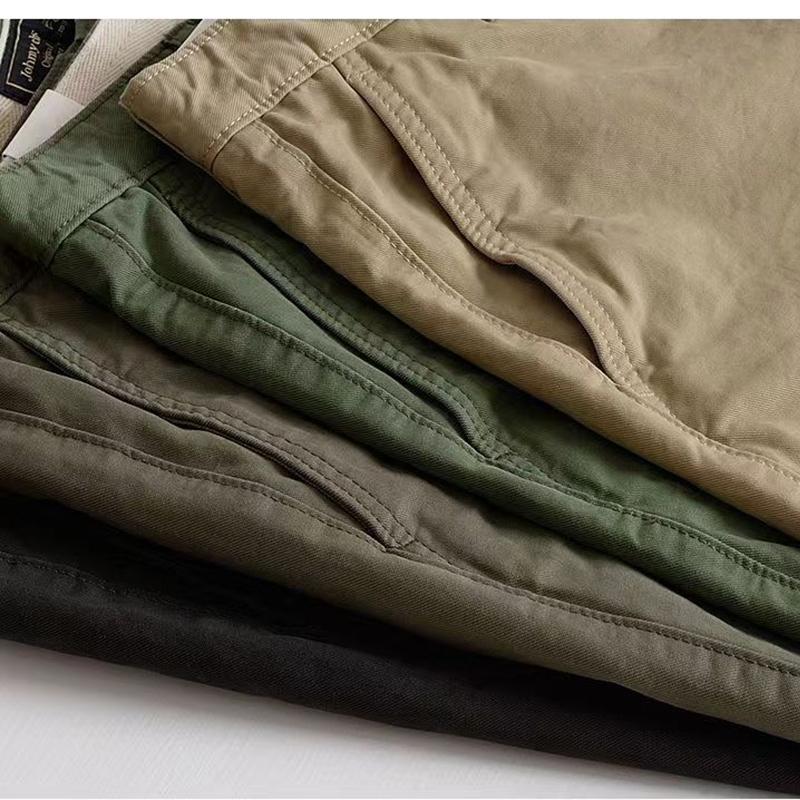 Embroidered Summer New Casual Shorts, Men's Textured Slim Fit Trend, Two-piece Pants, Men's Versatile Straight Tube Workwear, Two-piece Pants