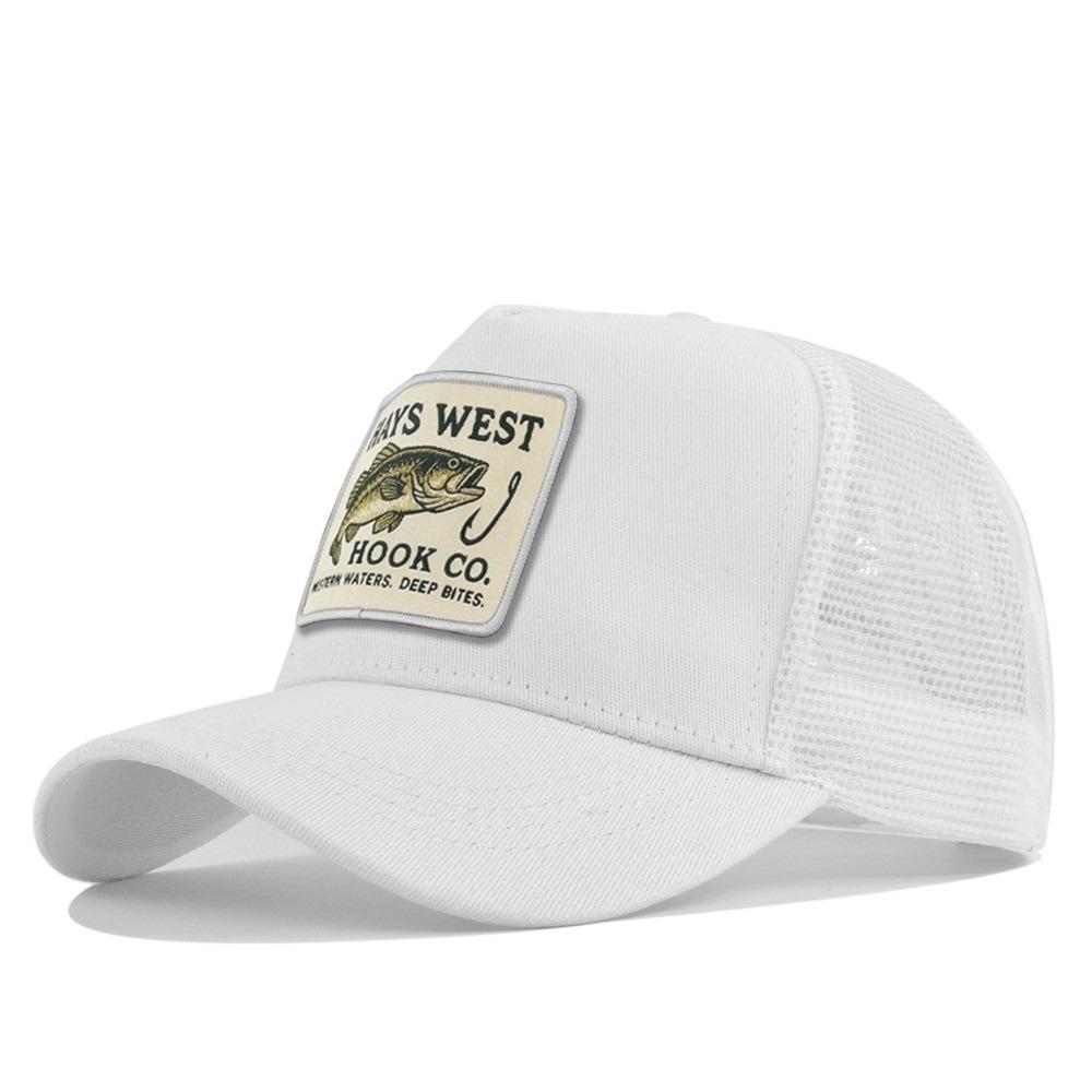 High Quality Outdoor Fishing Snapback Embroidery Design Mesh Hat Fishing Trips