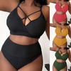 Plus Size Swimsuit Women Big Breast Bikini Set 2025 Sexy Two Pieces Bikinis High Waisted Swimwear Brazilian Bathing Suit