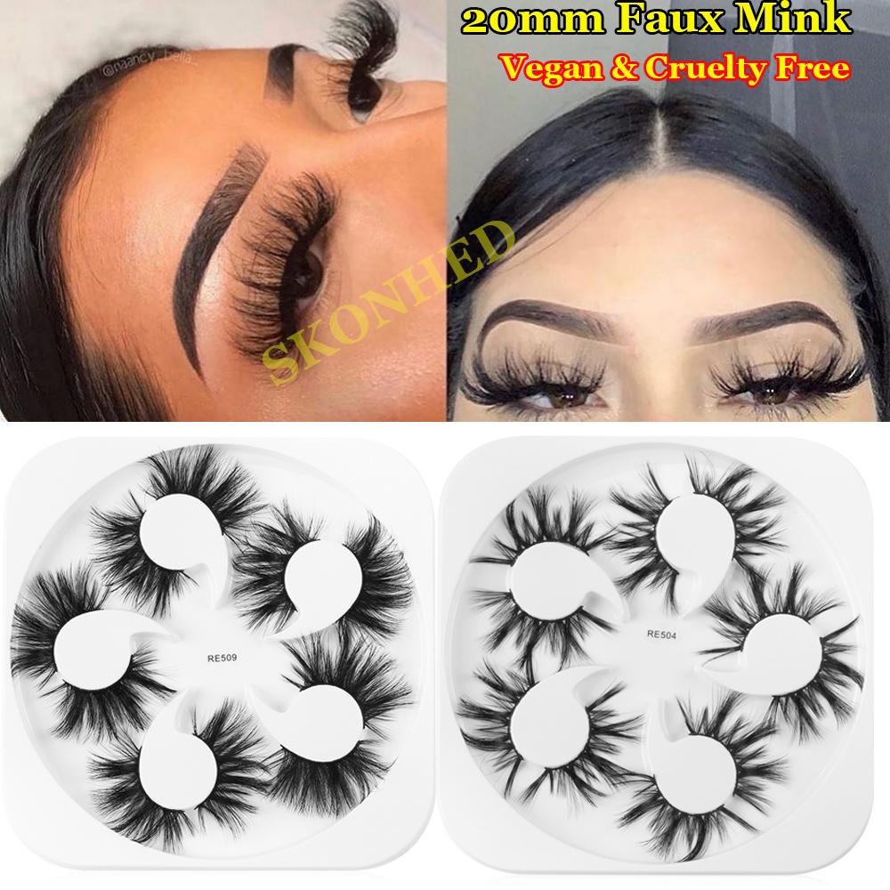 Eye Makeup Tools Wispies Fluffies False Eyelashes Thick Long Eyelashes Extension 3D Faux Mink Lash
