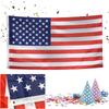 90x150cm Waterproof Polyester Embroidered Stars Sewn Stripes USA American Flag Independence Day Flag US National Flag 1-5Pcs