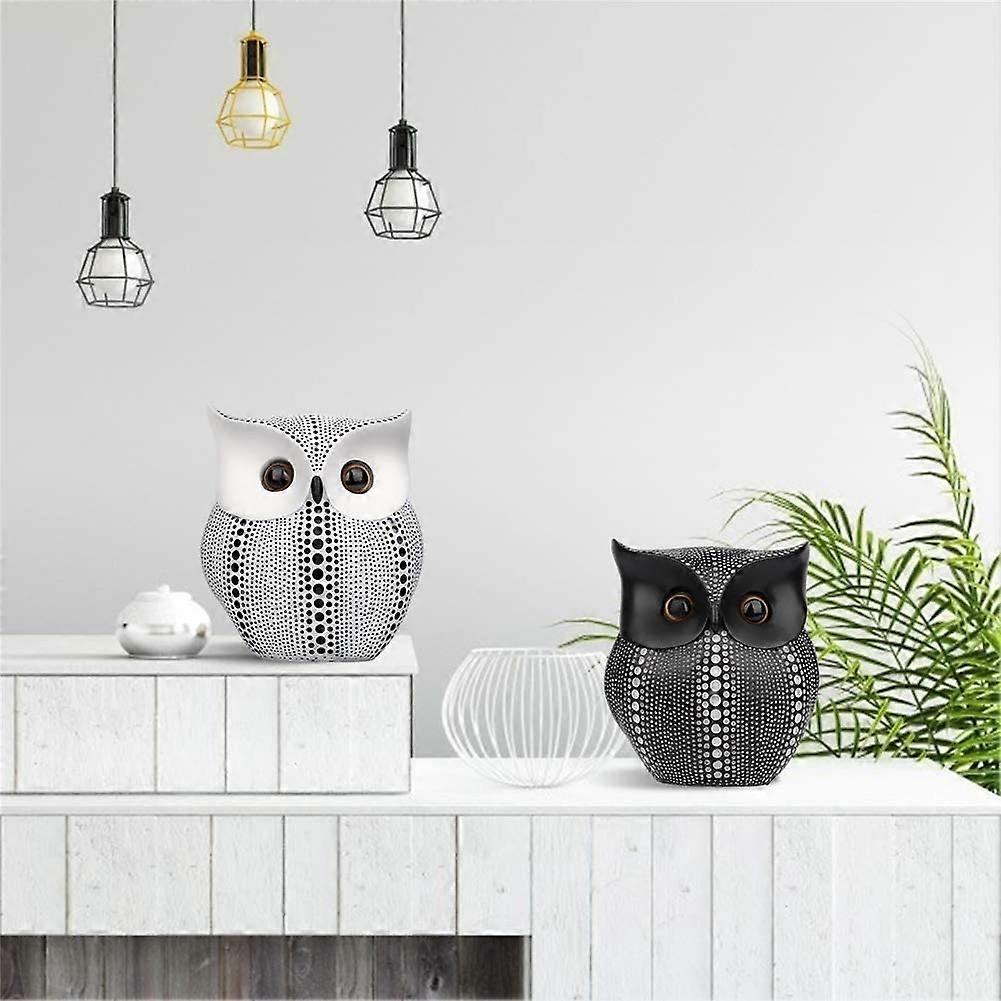 Owl Figurines. Modern Home Decor, Bird Statue, Small Decor Items For Shelf, Living Room Bedroom Office Decoration, Bookshelf Decor, TV Stand Decor