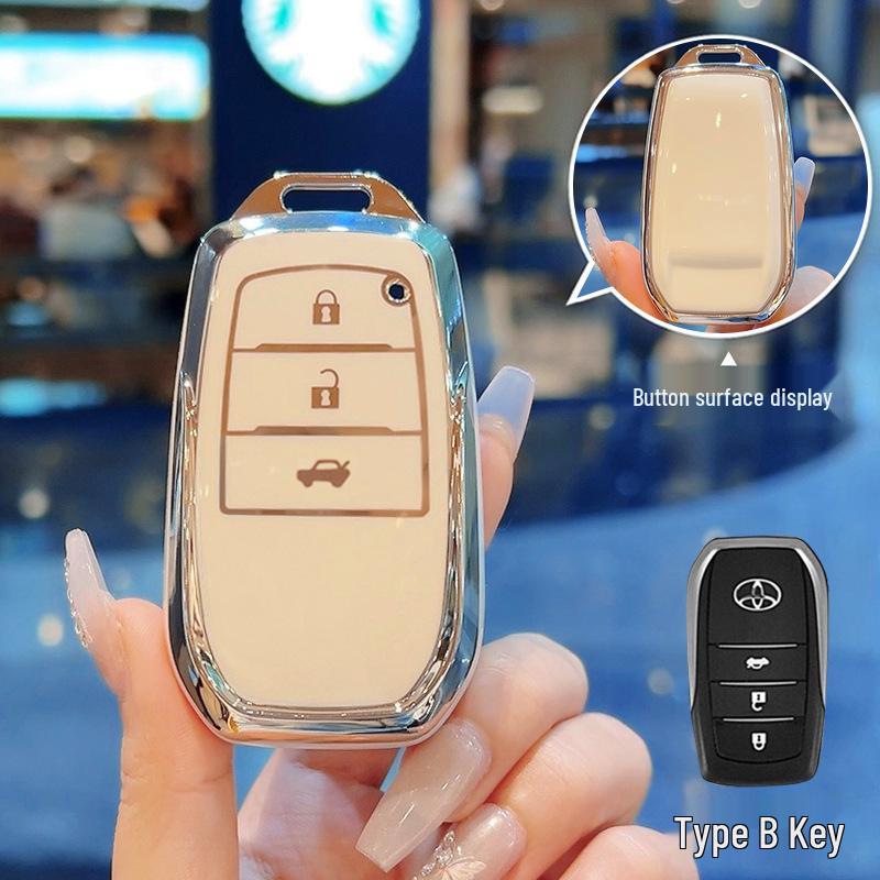 Чехол для ключа Toyota Camry, Corolla, RAV4, Landa, Avalon и Viloran (Женская версия)