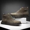 Мужские ботинки из натуральной кожи, осенне-зимние ботильоны для мужской обуви