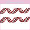 2 м Шотландская клетчатая рождественская лента Мягкая ткань для элегантных украшений на елку