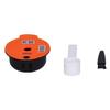 Reusable Coffee Capsule Coffee Filter Cup with Brush Spoon Home Office Cafe AccessoriesOrange 180ML