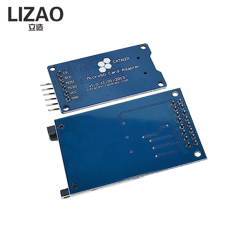 SPI Micro SD Card Expansion Board, TF Memory Storage Shield Module, Mini Card Reader Board for Arduino Controller Data Storage