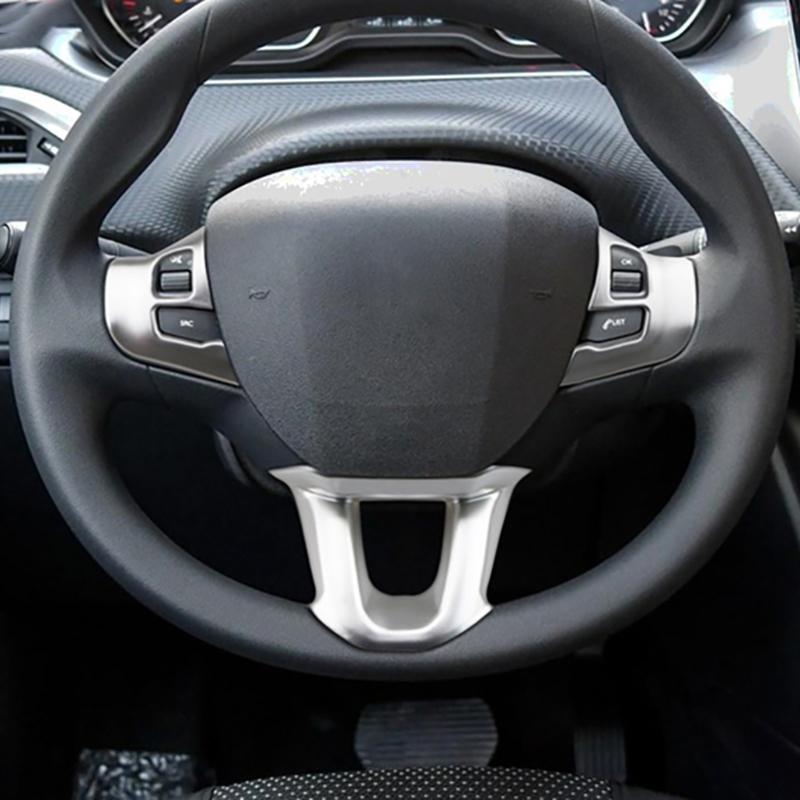 3 шт./компл., украшение на руль автомобиля, наклейка, накладка, подходит для Peugeot 2008 208 308