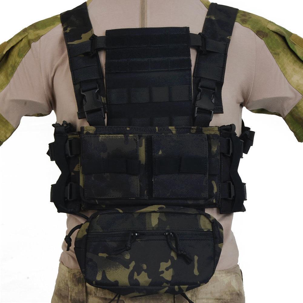 Tactical Vest Light Weight MK3 Combat Chest Rigs Outdoor Hunting Protection Horness Gears With Molle System.