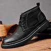 Мужские ботинки чукка, повседневные нарядные ботильоны, полусапоги, кожаная обувь для мужчин, классическая мужская деловая рабочая обувь