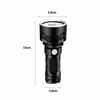 Lampe torche LED rechargeable étanche ultra-lumineuse - poche, aluminium, batterie lithium