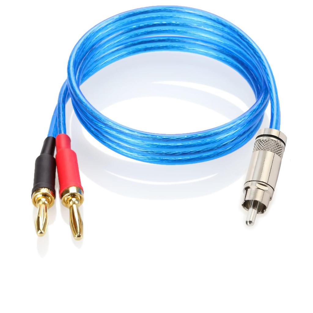 Luxferre RCA to Banana 2M RCA to Banana Plug Speaker Banana to RCA Audio Extension Compatible with RCA RCA RCA RCA Pin Banana Banana Socket Jack
