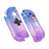 eXtremeRate Clear Handheld Controller Housing for Switch and OLED Includes Full Button Set and Console Case Not and Purple Gradient (D-Pad Version)
