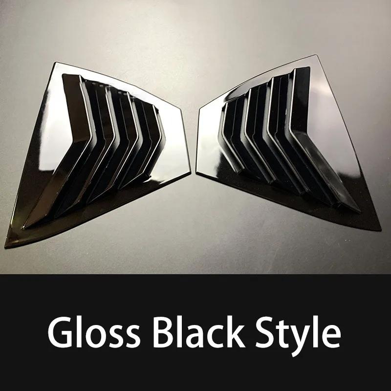 For Nissan Sentra / Sylphy Car Rear Louver Window Side Shutter Cover Trim Sticker Vent Scoop ABS Carbon Fiber