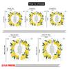 2pcs 2D Flat Printing Window Curtains Lemon Watercolor Design Found Him Fabric Without Electricity Party Decorations Use for