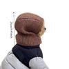 Fashion Dog Knitted Hat Soft Dog Head Cover Cute Cat Bear Hat  for Dog Cat