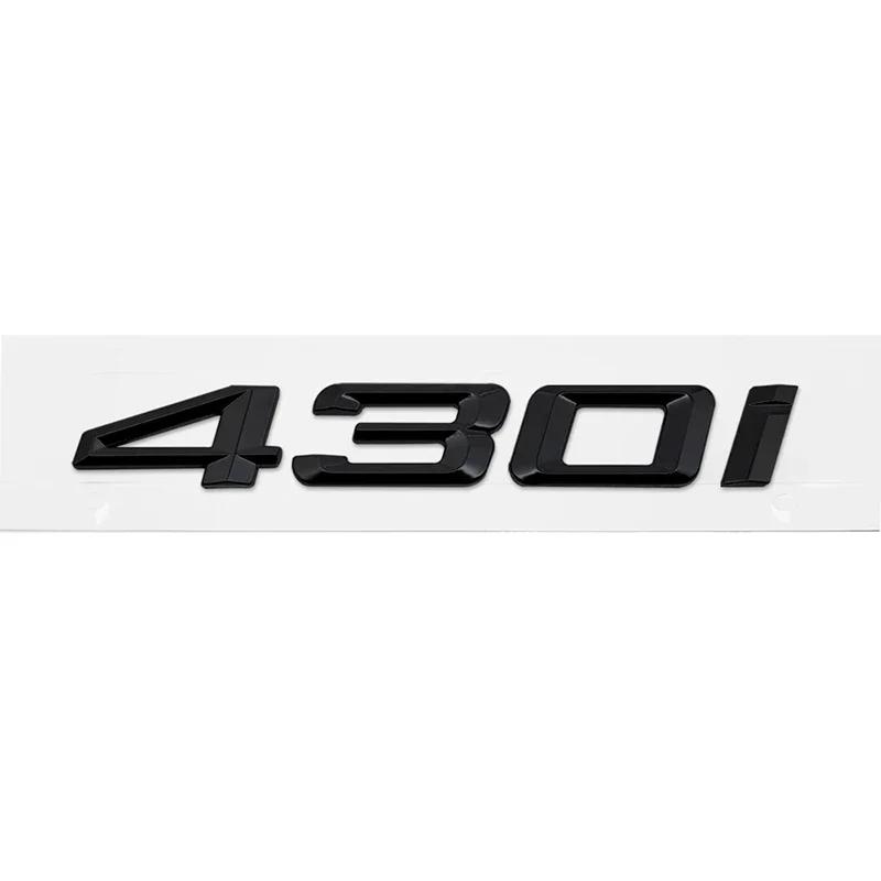 cxjva7 ABS Car Rear Trunk Letters Logo Badge Emblem Sticker For 4 Series 420i 425i 428i 430i 435i 440i 450i F30 F32 F33 F36 G26 G22