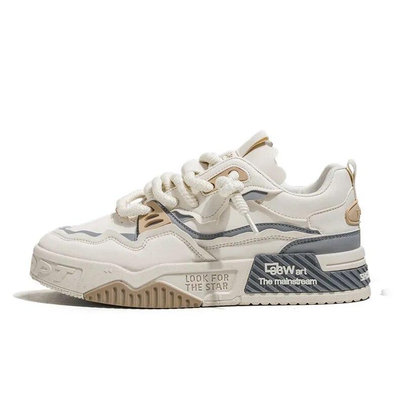 Мужские модные кеды для скейтбординга, удобные нескользящие повседневные кроссовки на шнуровке для мужских занятий на открытом воздухе