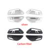 Для Hyundai Tucson NX4 2021 2022 2023 гибридный автомобиль N Line внутренняя дверная ручка чаша отделка рама крышка ABS углеродное волокно аксессуары