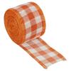 Polyester Gingham Ribbon Wired Edge Ribbon for Christmas Decoration Wrapping 2 Inch Wide 6.56 Yards