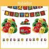 Mario Super Birthday Party Decor Suit Supplies Set Balloon Banner Cake Topper