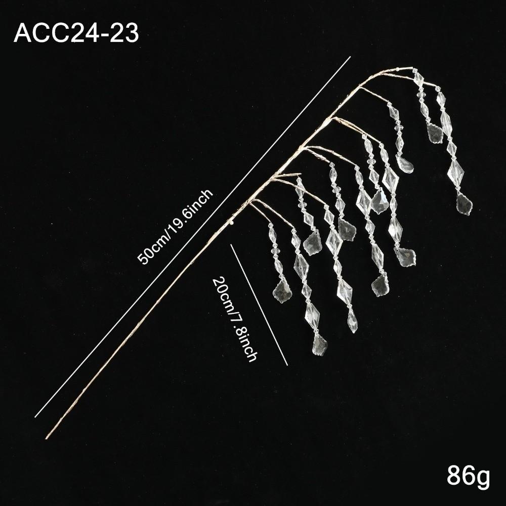 Sparkling Crystal Bud Branches Long Branches Xmas Tree Ornament  Home Christmas Decor