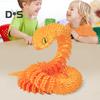 3D Printed Animals Articulated Simulated Snake Stress Relief Toys Realistic Flexible Snake Fidget Toy Tabletop Ornament for Kids Adults