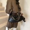 Ielgy Soft Leather Retro Large-Capacity Bag Autumn Winter All-Match Commuter Cross-Body Dumpling Bag