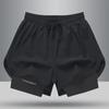 Men's American Fitness Running Shorts - Fashionable, Lined, Casual Two-in-One Sports Shorts