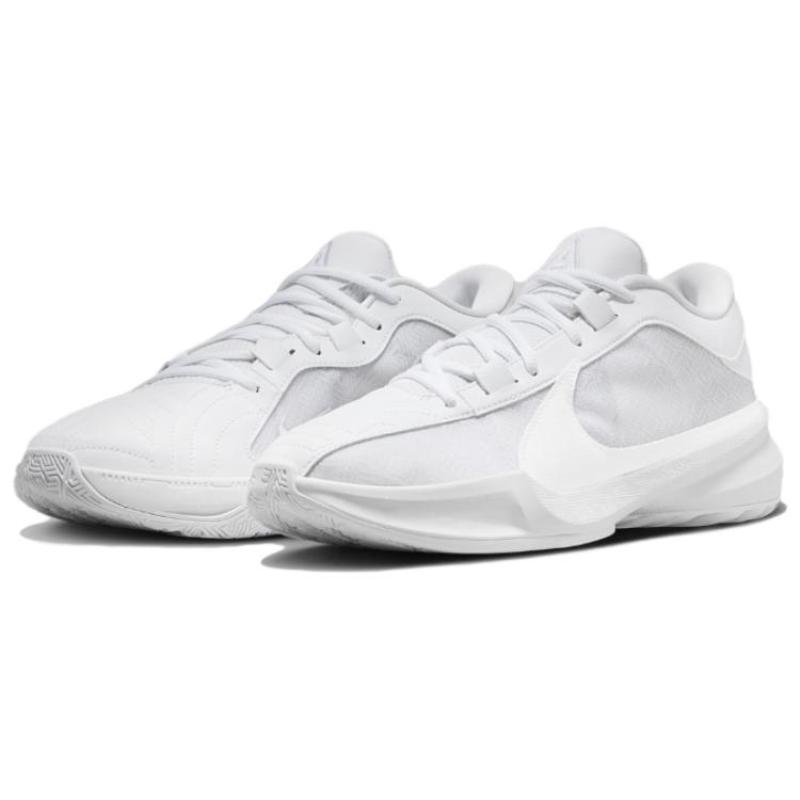 Nike Zoom Freak 5 Tb Triple White Sneakers Casual FN7306-100