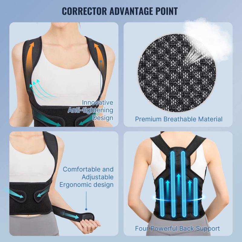 Unisex Invisible Posture Correction Belt – Breathable, Four-Season Support for Sports and Everyday Use.