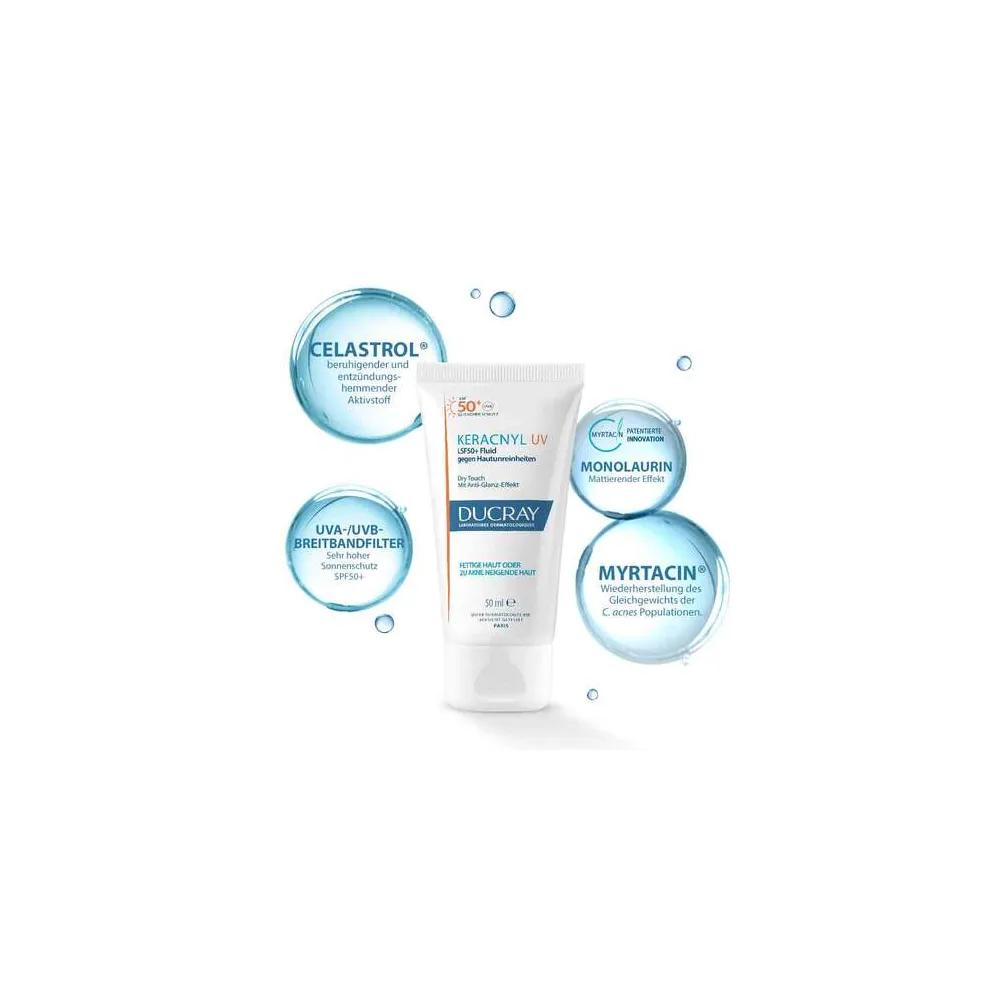 DUCRAY Sun Fluid UV Keracnyl LSF50+, 50ml